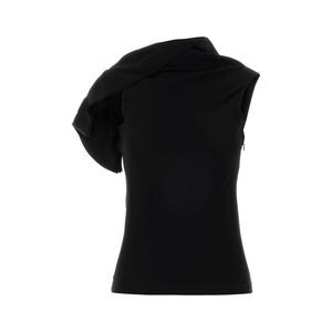 Loewe Women Black Stretch Cady Top